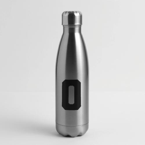 Varsity Letter O Collegiate Monogram - 17 oz Insulated Stainless Steel Water Bottle