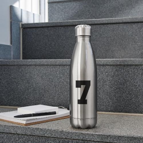 Varsity Number 7 Athletic Look - 17 oz Insulated Stainless Steel Water Bottle