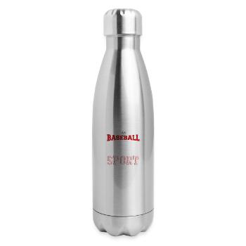 Baseball is my kinda sports - 17 oz Insulated Stainless Steel Water Bottle - silver - Right