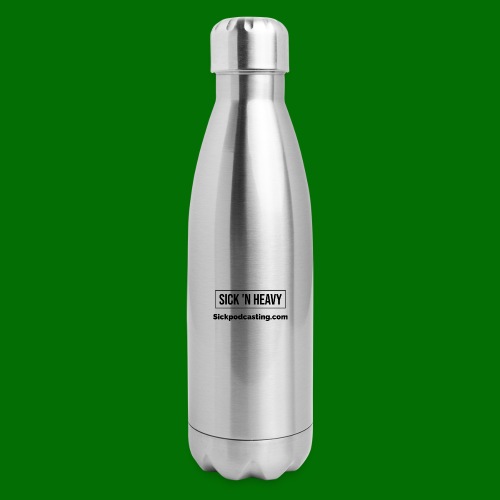 Sick N Heavy logos black - Insulated Stainless Steel Water Bottle