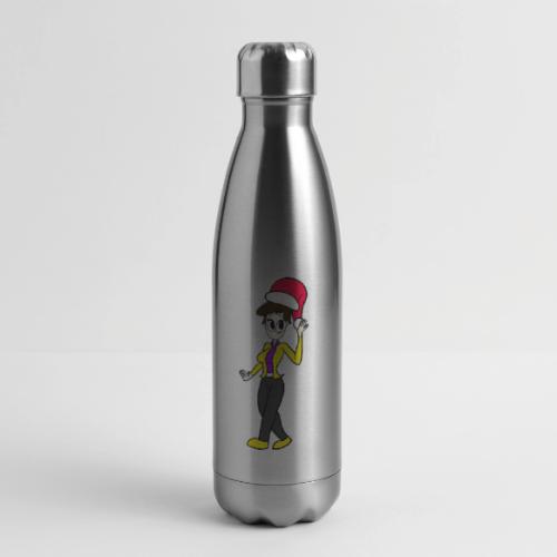 Dersy Wearing a Santa Hat - 17 oz Insulated Stainless Steel Water Bottle
