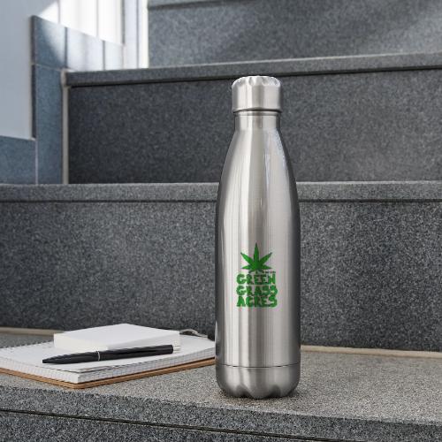 GreenGrassAcres Logo - 17 oz Insulated Stainless Steel Water Bottle