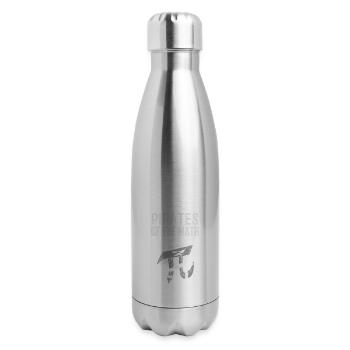 PIrates of Math Mathematician Or Math Teacher Gift - 17 oz Insulated Stainless Steel Water Bottle - silver - Right