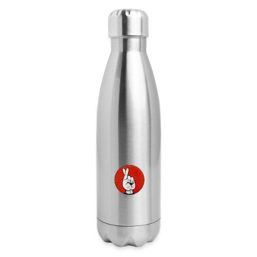 The Fakist Logo - 17 oz Insulated Stainless Steel Water Bottle