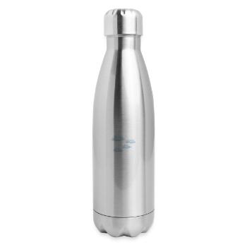 Clouds - 17 oz Insulated Stainless Steel Water Bottle - silver - Right