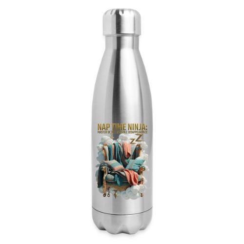 Nap Time Ninja T Shirt - 17 oz Insulated Stainless Steel Water Bottle