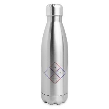penrose diagram, general relativity and physics - 17 oz Insulated Stainless Steel Water Bottle - silver - Right