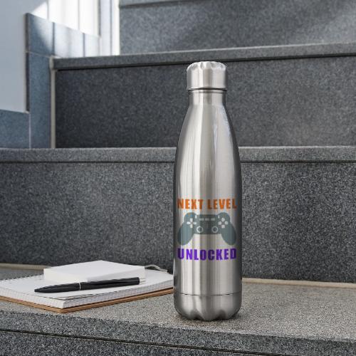 Next Level Unlocked Gamer Design - 17 oz Insulated Stainless Steel Water Bottle