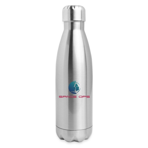 Space Ops Logo - 17 oz Insulated Stainless Steel Water Bottle