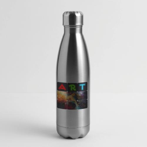 Waves of Art - 17 oz Insulated Stainless Steel Water Bottle