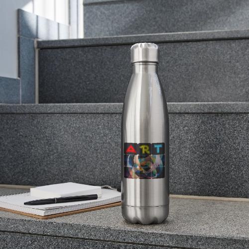 Art of Stripes and Shades - 17 oz Insulated Stainless Steel Water Bottle
