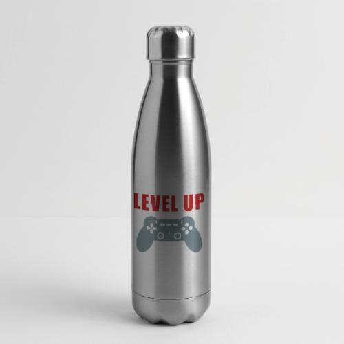 Level Up Gamer Controller Apparel - 17 oz Insulated Stainless Steel Water Bottle