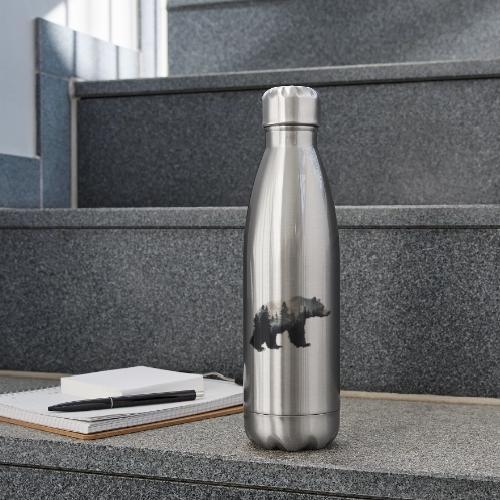 Forest Within the Bear - 17 oz Insulated Stainless Steel Water Bottle
