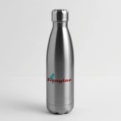 Imagine – Inspire Creativity & Dreams - 17 oz Insulated Stainless Steel Water Bottle