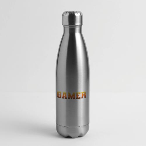 Gamer Varsity Gradient Design for Apparel - 17 oz Insulated Stainless Steel Water Bottle