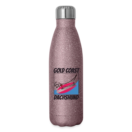 Gold Coast Dachshund - 17 oz Insulated Stainless Steel Water Bottle