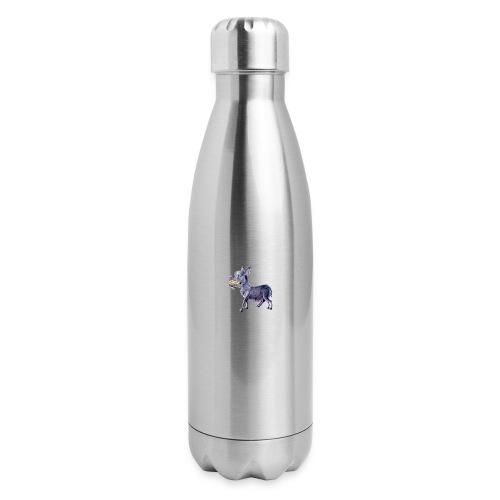 Funny Keep Smiling Donkey - Insulated Stainless Steel Water Bottle