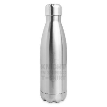 Funny Renaissance Faire Costume - 17 oz Insulated Stainless Steel Water Bottle - silver - Right