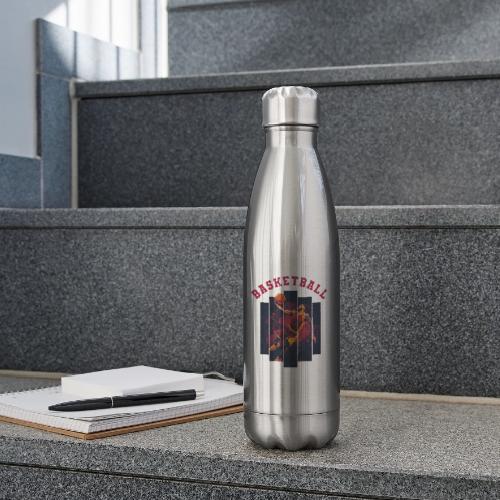 Basketball Spirit - 17 oz Insulated Stainless Steel Water Bottle