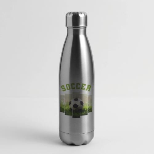 Soccer Focus - 17 oz Insulated Stainless Steel Water Bottle