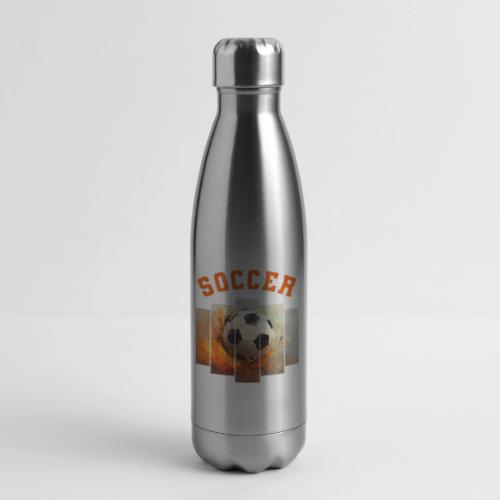 Soccer Iconic Touch - 17 oz Insulated Stainless Steel Water Bottle