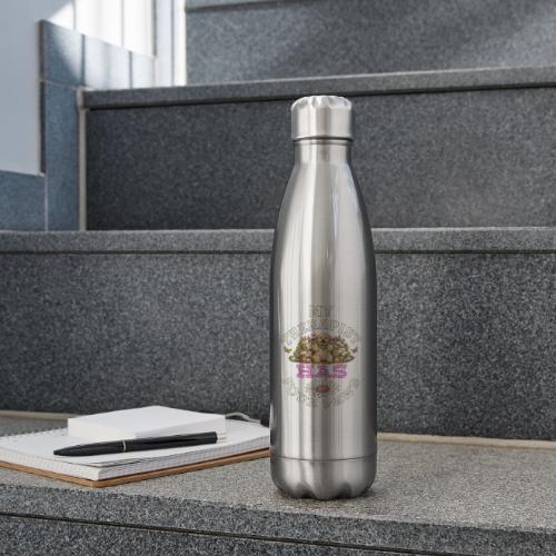 My Therapist Has Four Paws - 17 oz Insulated Stainless Steel Water Bottle