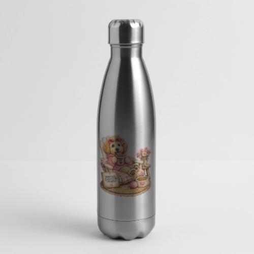 Just Enjoying Life Doodle Dog - 17 oz Insulated Stainless Steel Water Bottle
