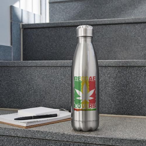 Reggae lovers design featuring cannabis leaf - Bouteille isotherme en inox