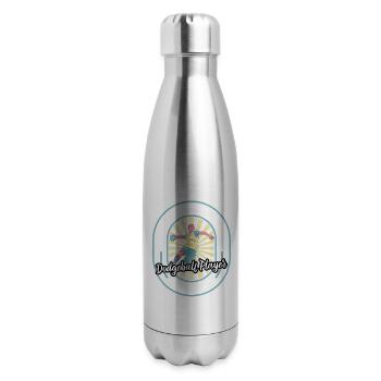 Dodgeball Humor - 17 oz Insulated Stainless Steel Water Bottle - silver - Right