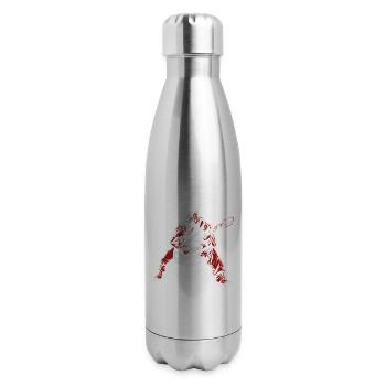 Heavy Rock Metal - 17 oz Insulated Stainless Steel Water Bottle - silver - Right