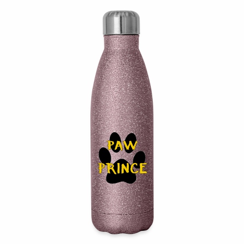 Paw Prince Funny Pet Footprint Animal Lover Pun - Insulated Stainless Steel Water Bottle