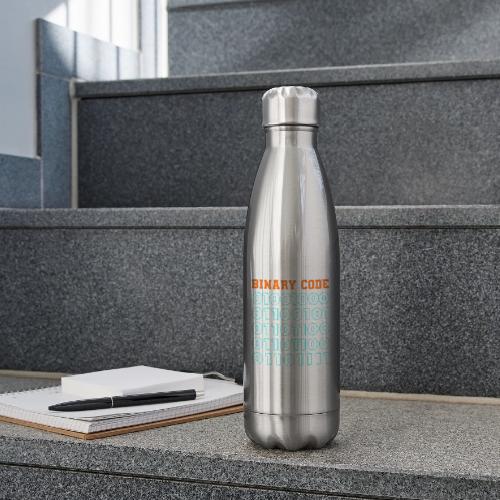 Say Hello in Binary code - 17 oz Insulated Stainless Steel Water Bottle