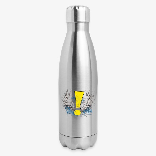 Winged Whee! Exclamation Point - 17 oz Insulated Stainless Steel Water Bottle