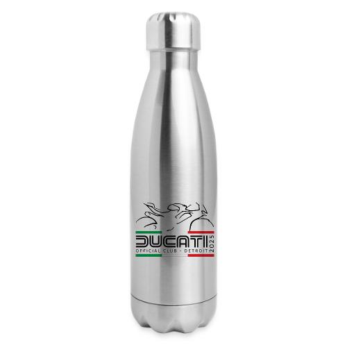 Dual Logo White and Gray 2025 - 17 oz Insulated Stainless Steel Water Bottle