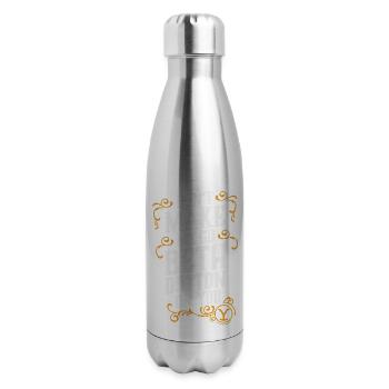 Don't make me go - 17 oz Insulated Stainless Steel Water Bottle - silver - Right