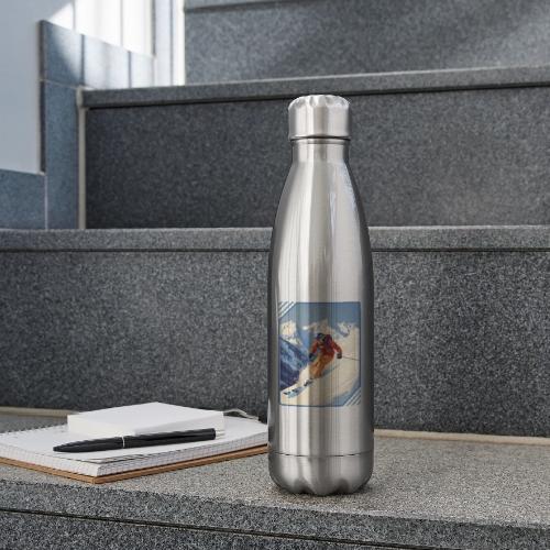 Mountain Skiing Vibes - 17 oz Insulated Stainless Steel Water Bottle