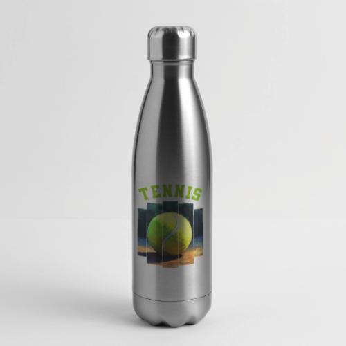 Tennis Vibes Only - 17 oz Insulated Stainless Steel Water Bottle