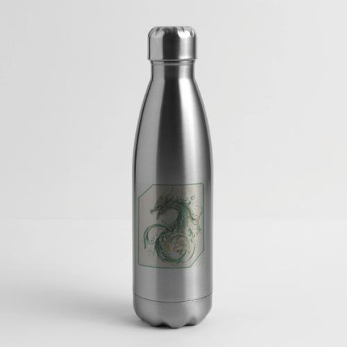 Brush of the Dragon - 17 oz Insulated Stainless Steel Water Bottle