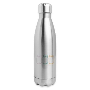 Grab Your Balls It's Canning Season Preserver - 17 oz Insulated Stainless Steel Water Bottle - silver - Right