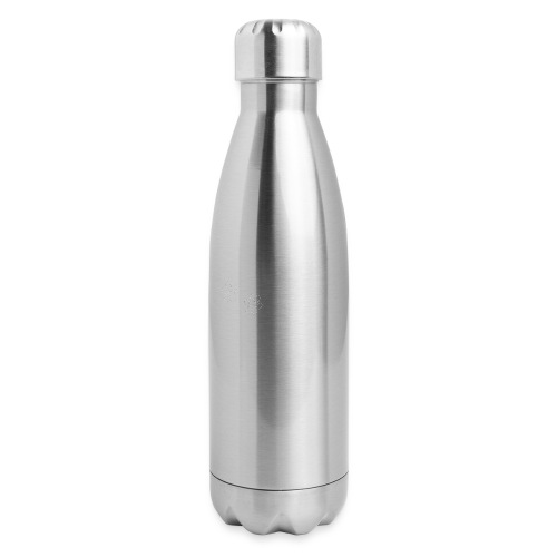 Paws White 01 - Insulated Stainless Steel Water Bottle