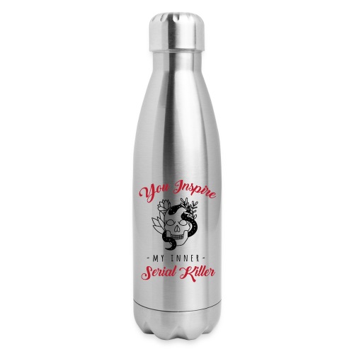 innerserialkiller2color - 17 oz Insulated Stainless Steel Water Bottle