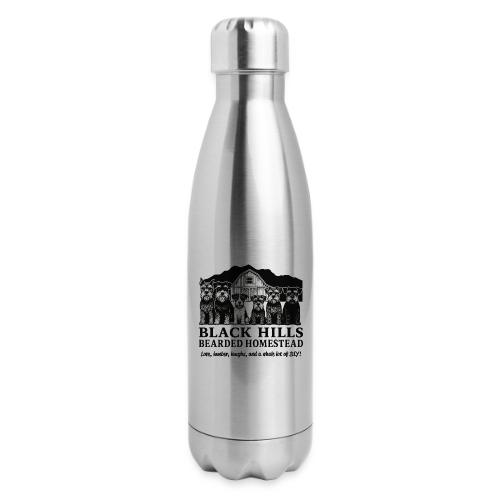 BH Bearded Homestead Logo Merch - 17 oz Insulated Stainless Steel Water Bottle