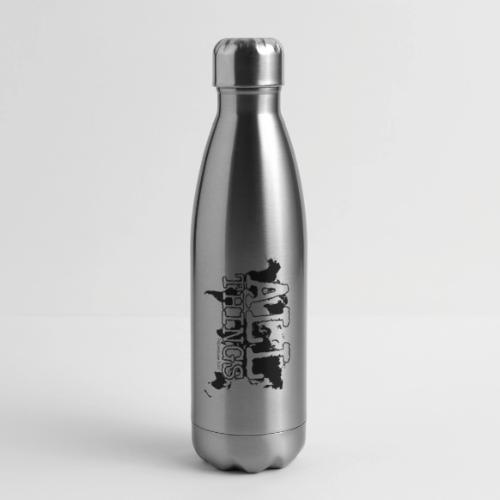 All Things World Map - 17 oz Insulated Stainless Steel Water Bottle