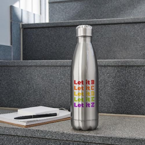 Let It Be Alphabetical - 17 oz Insulated Stainless Steel Water Bottle
