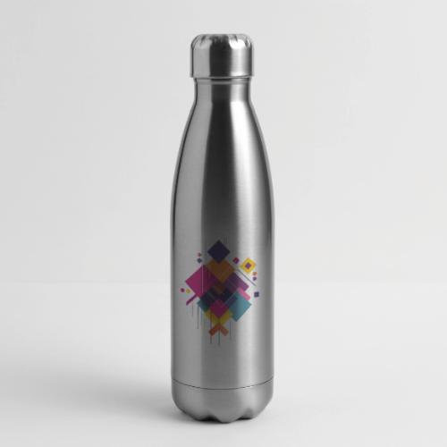 Vibrant Geometry - 17 oz Insulated Stainless Steel Water Bottle
