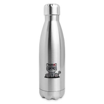 Does This Shirt Make Me Look Retired Funny Retirem - 17 oz Insulated Stainless Steel Water Bottle - silver - Right