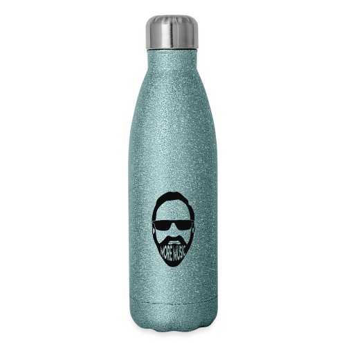 Joey D More Music front & back image color options - Insulated Stainless Steel Water Bottle