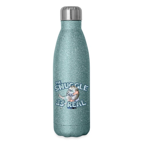 The Snuggle is Real - Siberian Husky - Insulated Stainless Steel Water Bottle