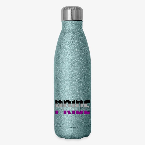 Asexual Pride Flag Aries Zodiac Sign - 17 oz Insulated Stainless Steel Water Bottle