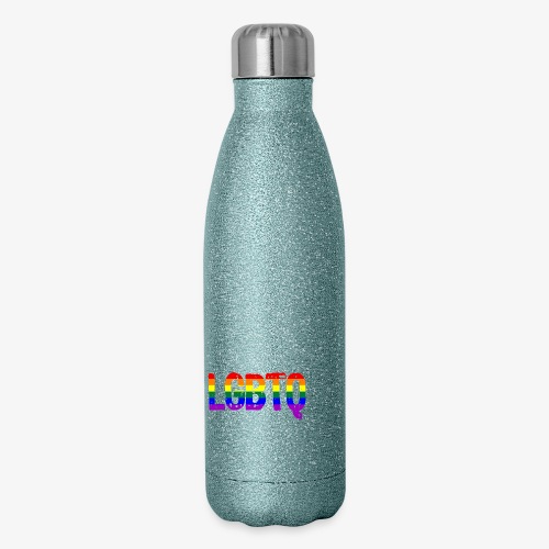 LGBTQ AF LGBTQ as Fuck Rainbow Pride Flag - Insulated Stainless Steel Water Bottle
